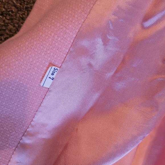 Vintage Double Breasted Pink Long Coat size 7 - Picture 8 of 8